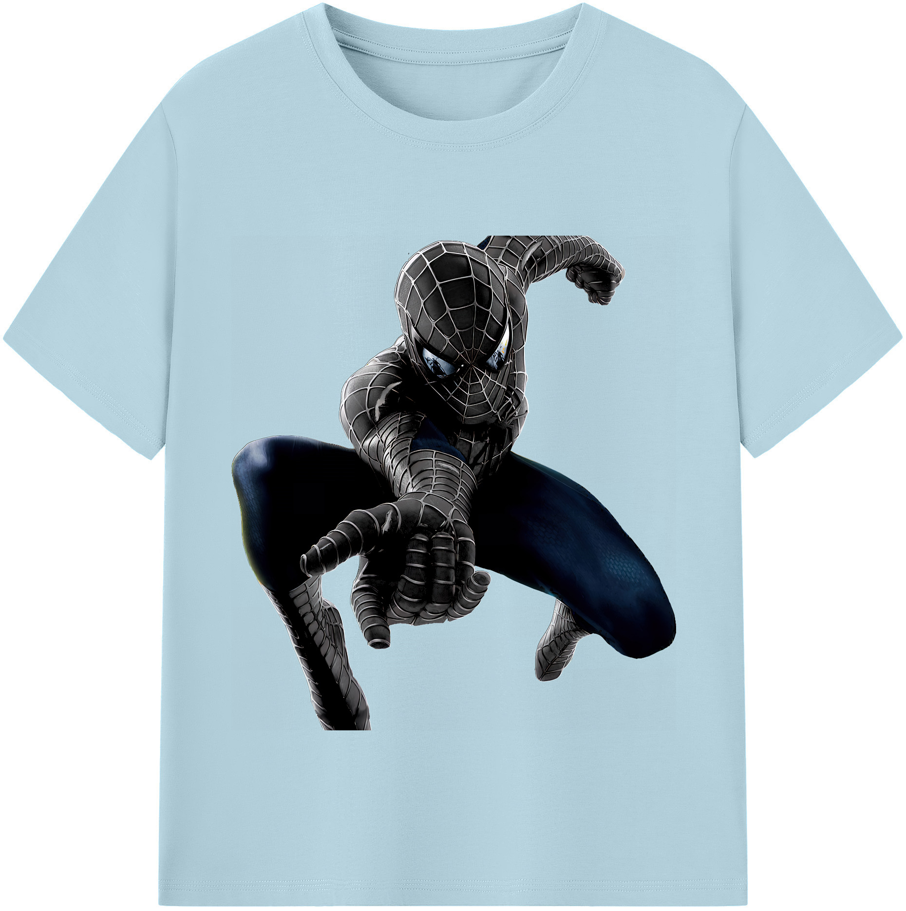 （画像用） Spider Man スパイダーマン 綿100％半袖Tシャツ（フロントプリント）